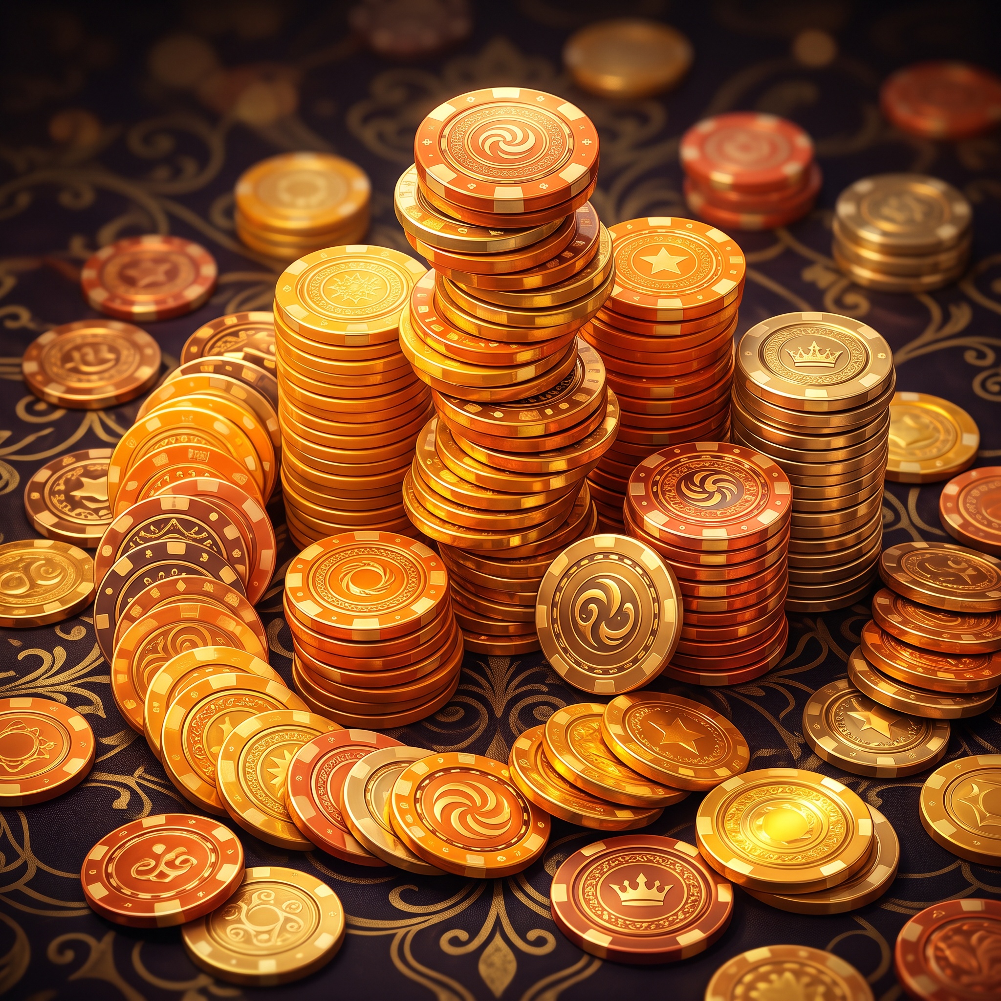 Token hiasan bercahaya